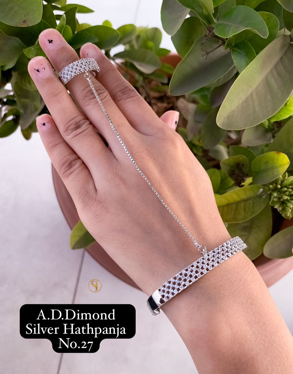 Fancy Designer AD Diamond Fancy Hath Panja 
